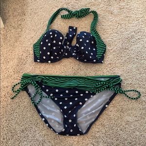 Tommy Bahama Blue Polka Dot Bikini